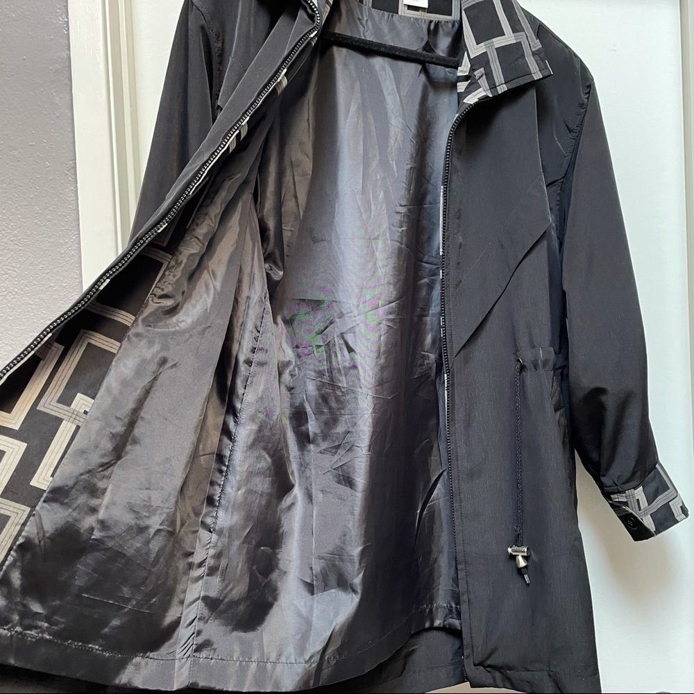 Women's Plus Size Jackets Lightweight Drawstring Utility Jacket by Y.R.imports - Picture 3 of 8